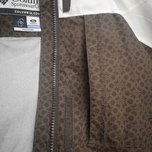 Columbia Sportswear Company Ladies Size XL Brown & Cream Jacket - Picture 9 of 14
